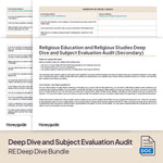 RE Deep Dive and Subject Knowledge Bundle by Honeyguide School Leader Support