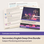 Secondary English Deep Dive and Subject Knowledge Bundle by Honeyguide School Leader Support