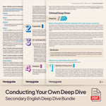 Secondary English Deep Dive and Subject Knowledge Bundle by Honeyguide School Leader Support