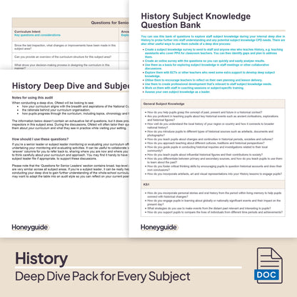 Deep Dive in Every Subject: Full Curriculum Set - Honeyguide School Leader Support