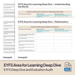 EYFS Deep Dive and Evaluation Audit Bundle - Honeyguide School Leader Support