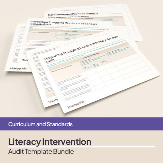 Literacy Intervention - Audit Template Bundle