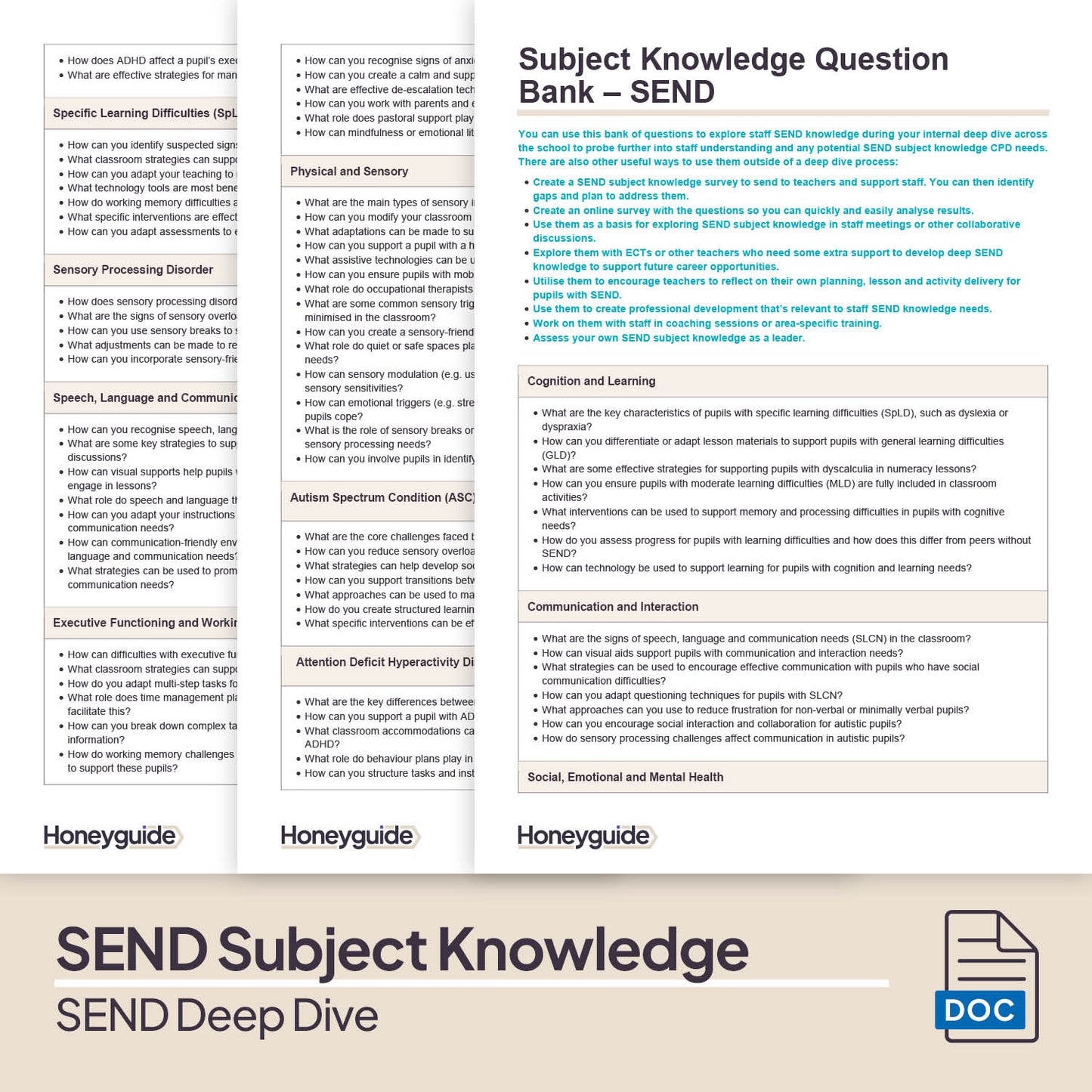 SEND Deep Dive and Evaluation Pack