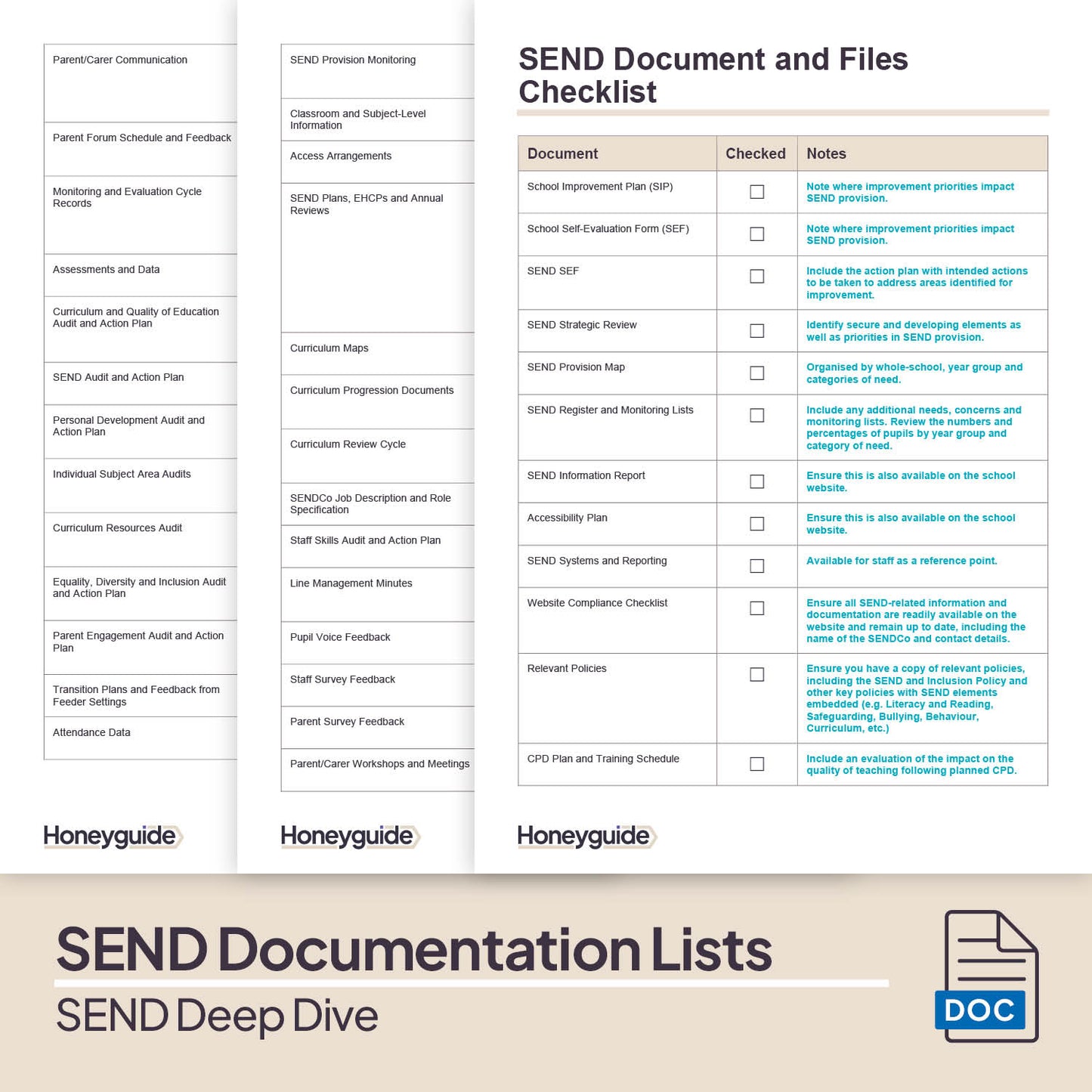 SEND Deep Dive and Evaluation Pack