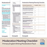 Primary English Writing Moderation Pack - Honeyguide School Leader Support