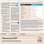 Improving Pupil Literacy Pack - Honeyguide School Leader Support