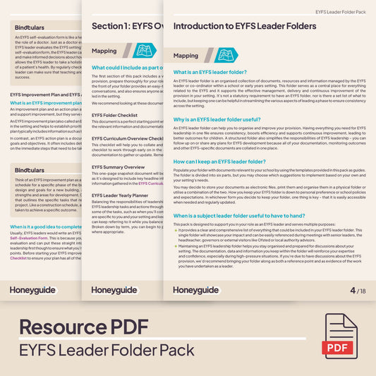 EYFS Leader Folder Pack