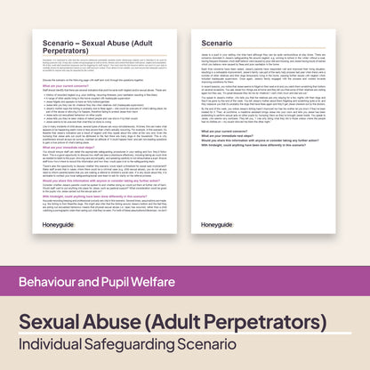 Safeguarding Scenarios - Sexual Abuse