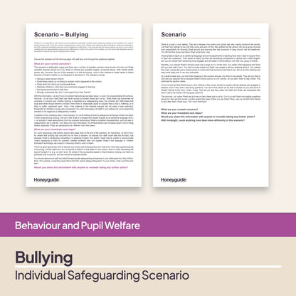 Safeguarding Scenarios - Bullying (Child-on-Child Abuse)