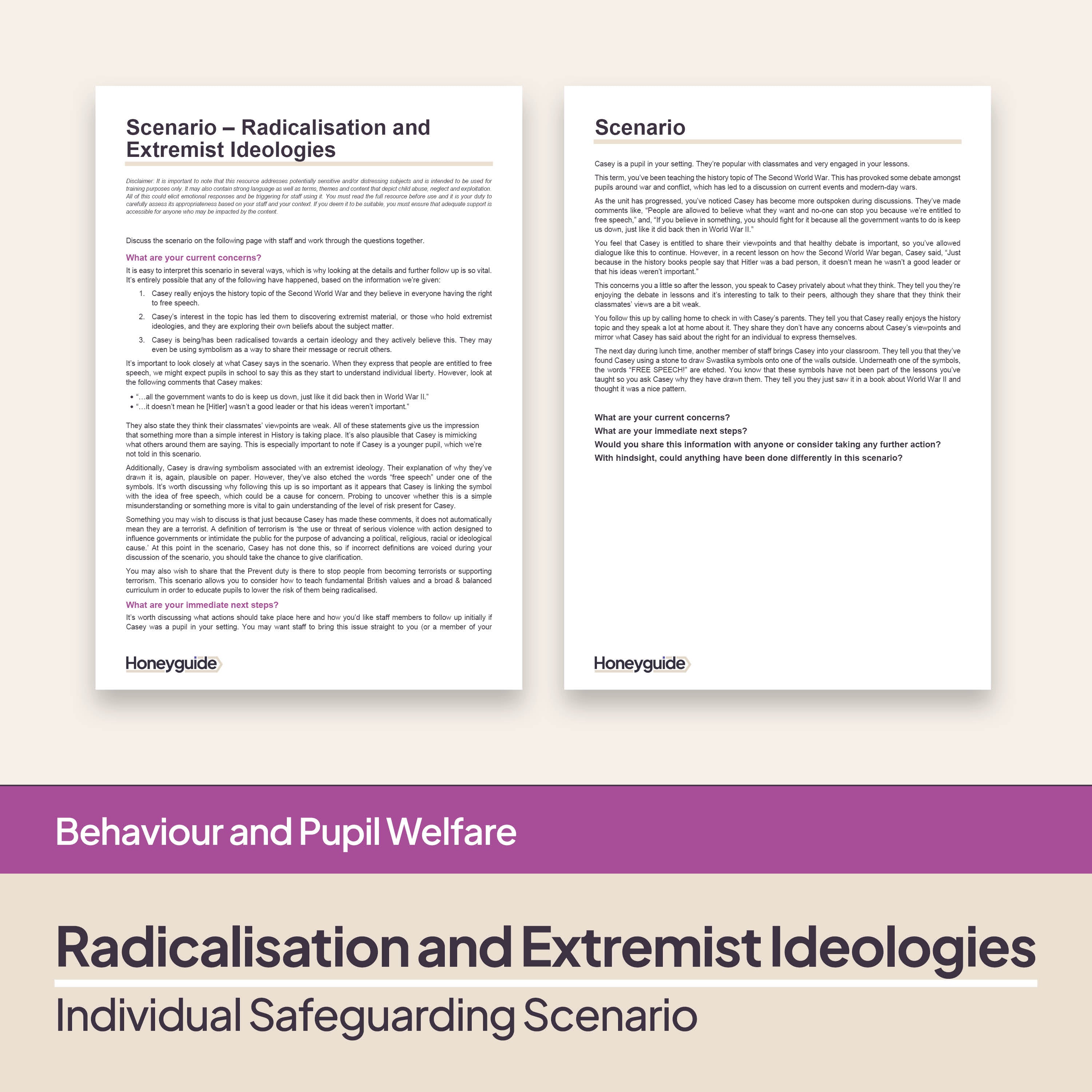 Radicalisation and Extremism Safeguarding Scenarios – Editable DSL ...