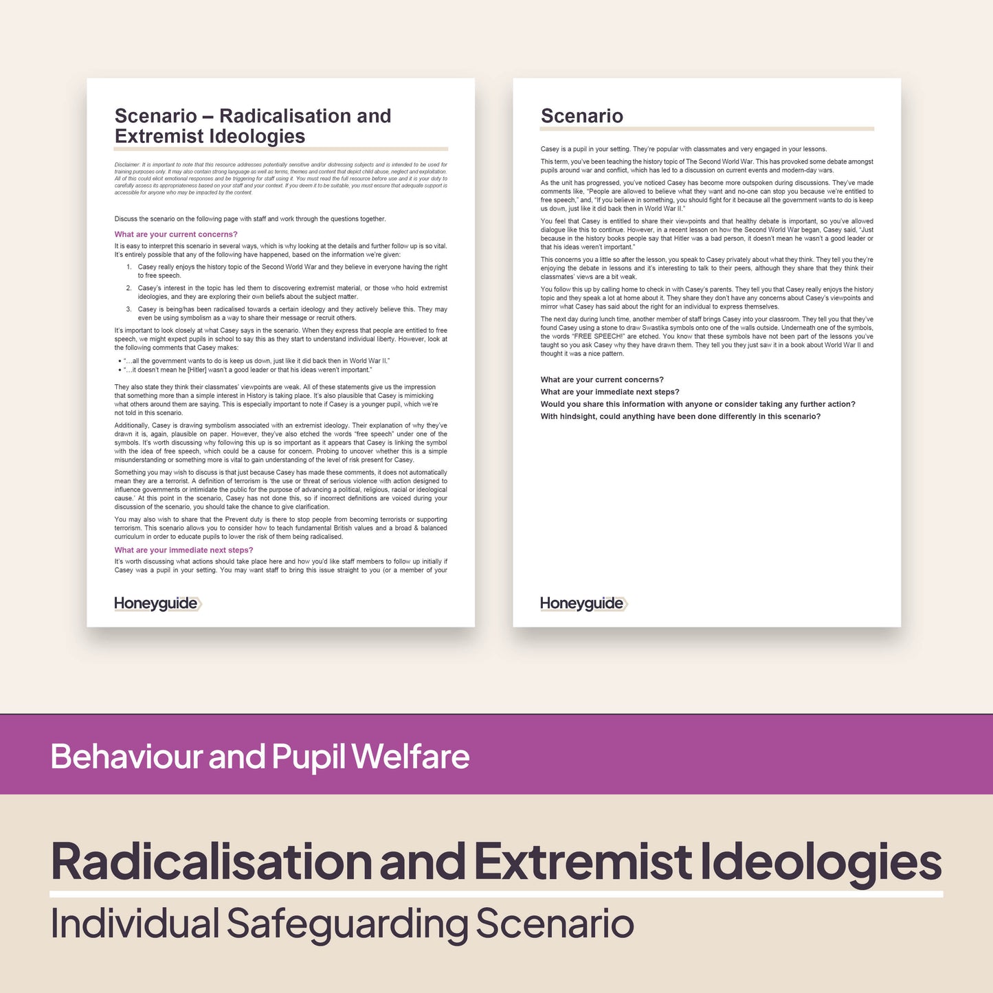 Safeguarding Scenarios - Radicalisation and Extremism