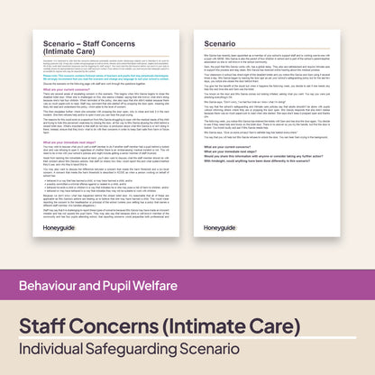 Safeguarding Scenarios - Concerns about Staff
