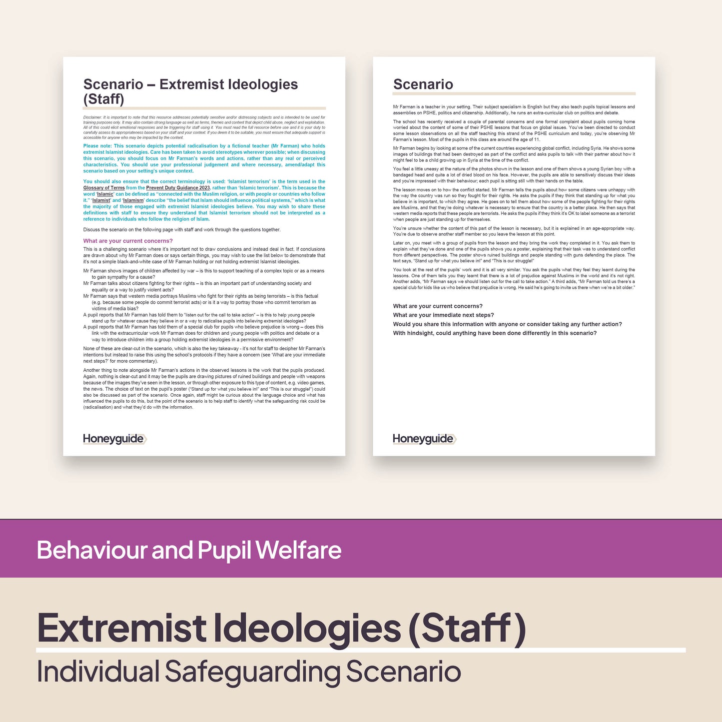 Safeguarding Scenarios - Radicalisation and Extremism