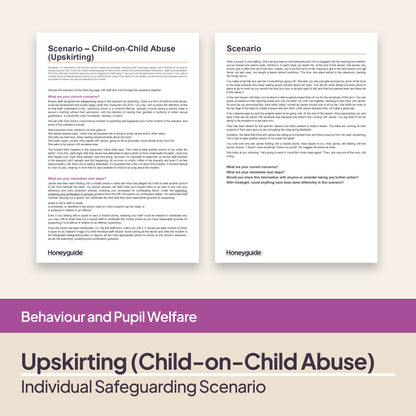 Safeguarding Scenarios - Child-on-Child Sexual Harassment