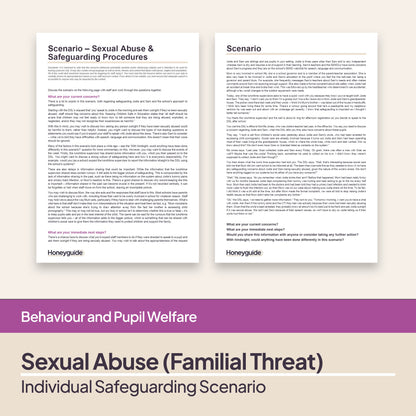 Safeguarding Scenarios - Sexual Abuse