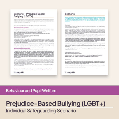 Safeguarding Scenarios - Bullying (Child-on-Child Abuse)