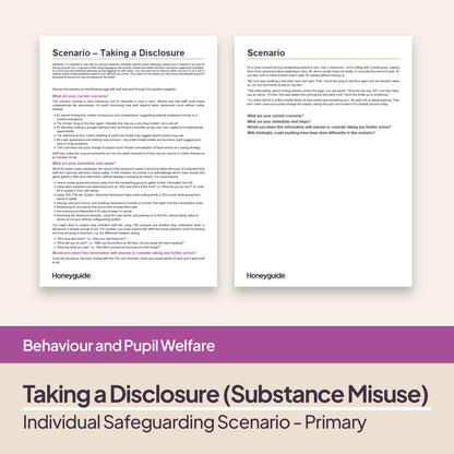 Safeguarding Scenarios - Staff Responsibilities