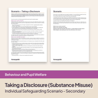 Safeguarding Scenarios - Staff Responsibilities