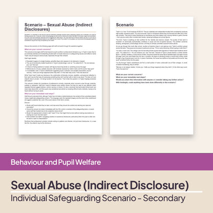 Safeguarding Scenarios - Sexual Abuse
