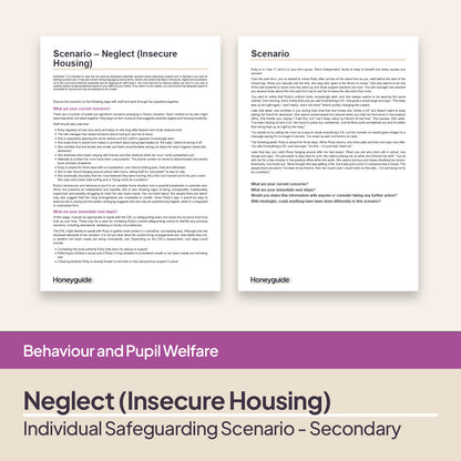 Safeguarding Scenarios - Neglect