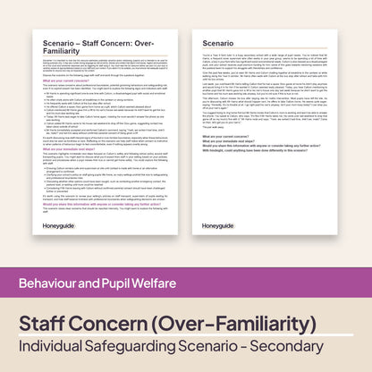 Safeguarding Scenarios - Concerns about Staff