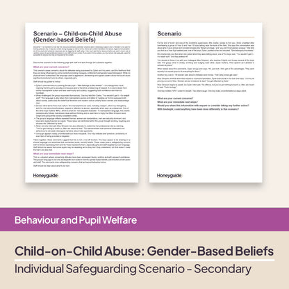 Safeguarding Scenarios - Bullying (Child-on-Child Abuse)