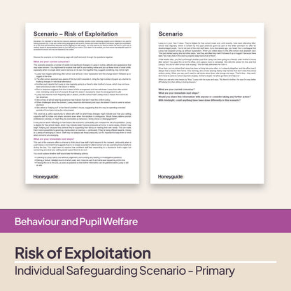 Safeguarding Scenarios - Child Exploitation