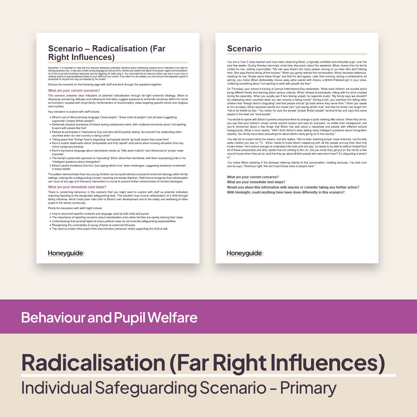 Safeguarding Scenarios - Radicalisation and Extremism