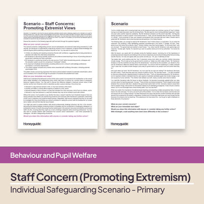 Safeguarding Scenarios - Radicalisation and Extremism