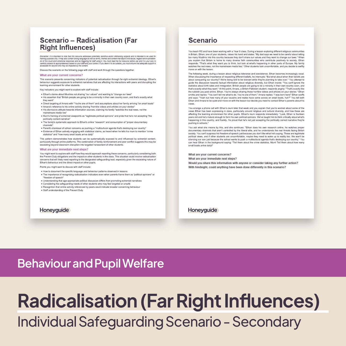 Safeguarding Scenarios - Radicalisation and Extremism