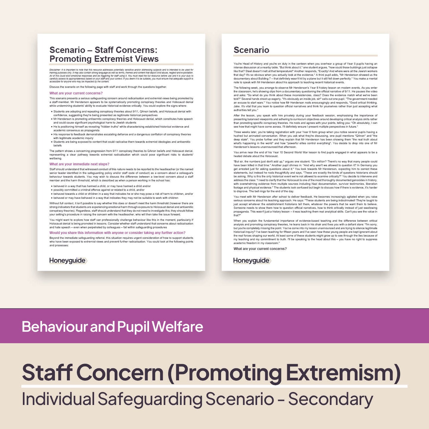 Safeguarding Scenarios - Radicalisation and Extremism