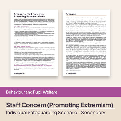 Safeguarding Scenarios - Radicalisation and Extremism