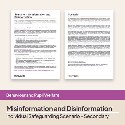 Safeguarding Scenarios - Online Harms