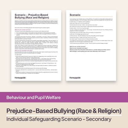 Safeguarding Scenarios - Bullying (Child-on-Child Abuse)