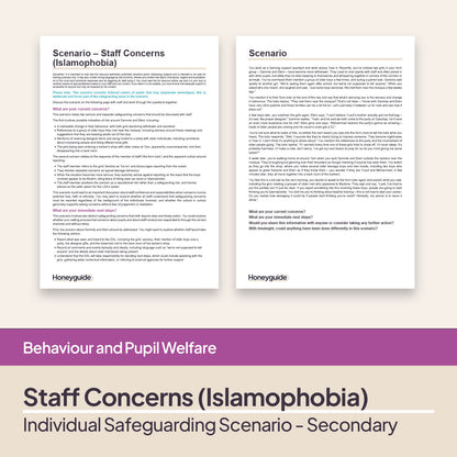 Safeguarding Scenarios - Concerns about Staff