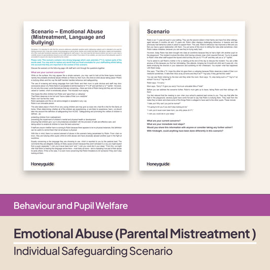 Safeguarding Scenarios - Emotional Abuse