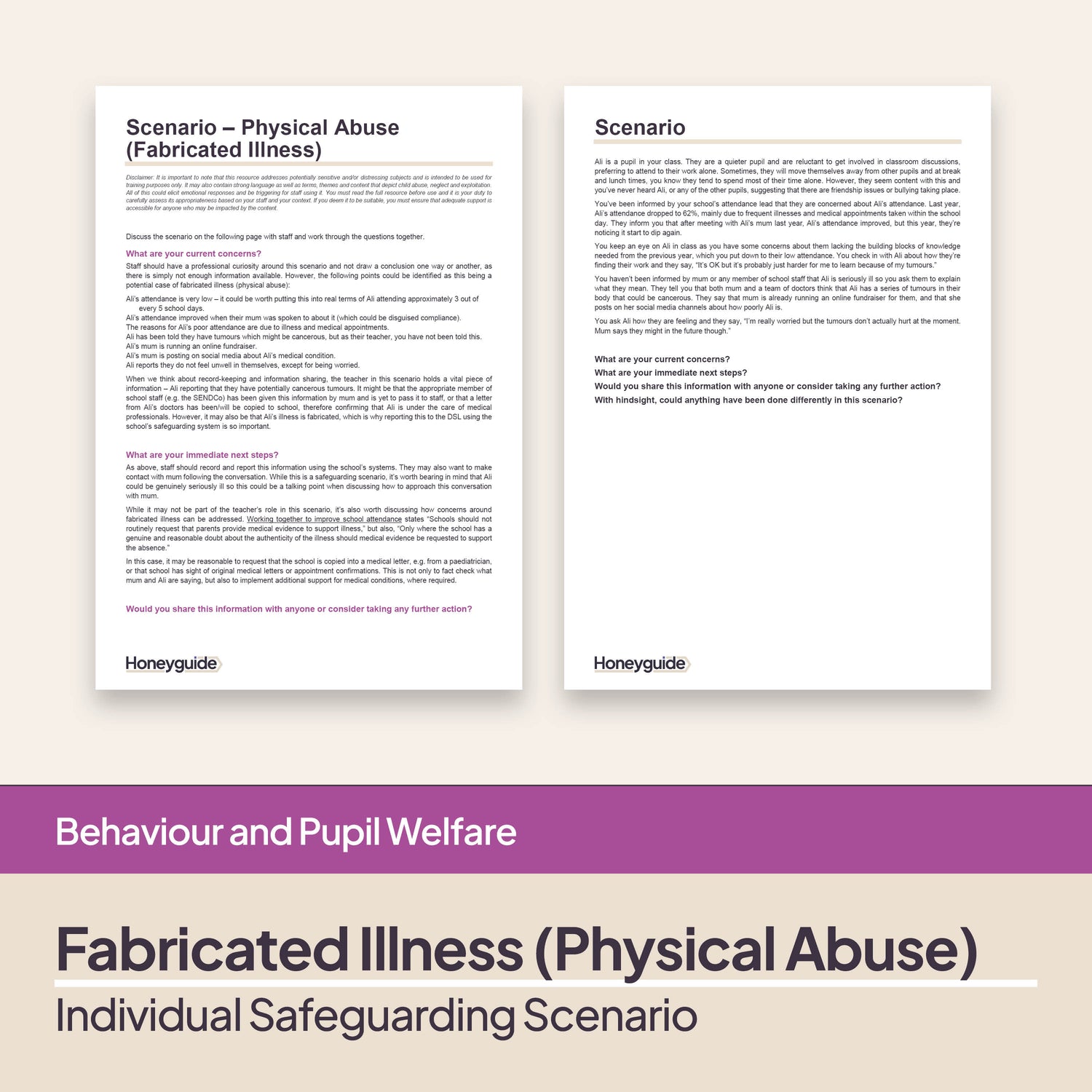 Safeguarding Scenarios - Fabricated and Induced Illness (Physical Abuse)