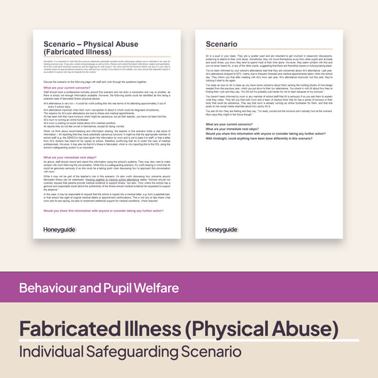 Safeguarding Scenarios - Fabricated and Induced Illness (Physical Abuse)