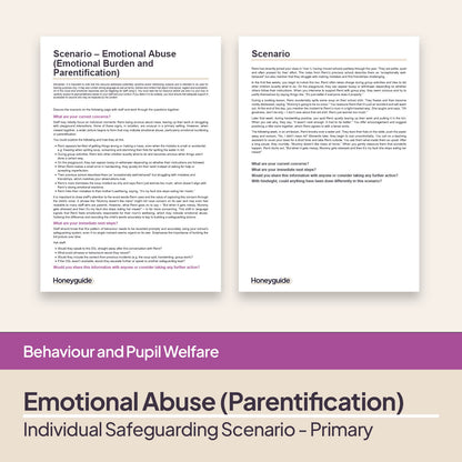 Safeguarding Scenarios - Emotional Abuse