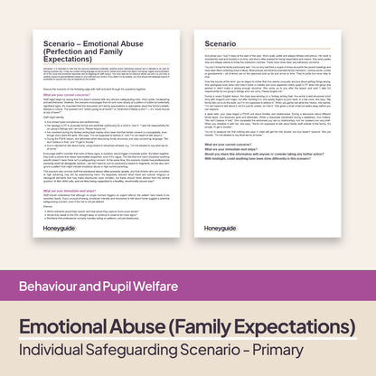 Safeguarding Scenarios - Emotional Abuse
