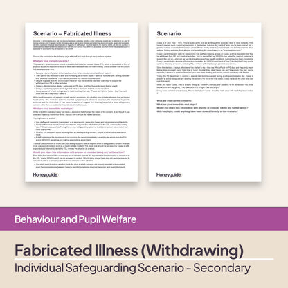 Safeguarding Scenarios - Fabricated and Induced Illness (Physical Abuse)