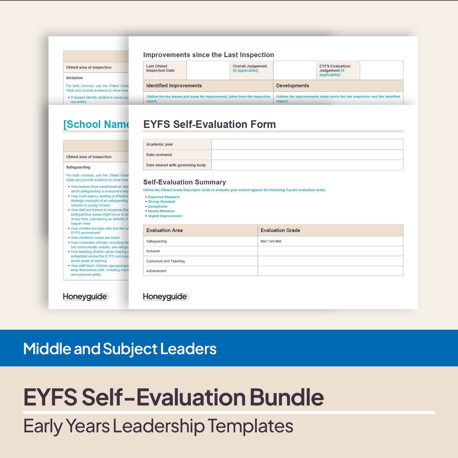 EYFS Self-Evaluation Bundle