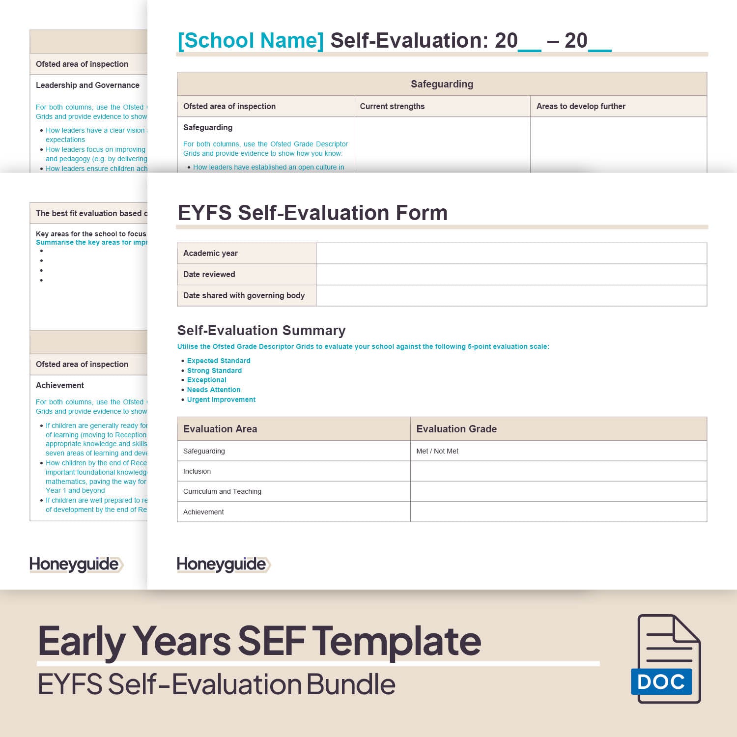 EYFS Self-Evaluation Bundle