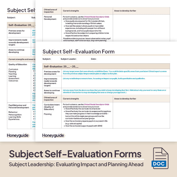 Subject Leadership: Evaluating Impact and Planning Ahead