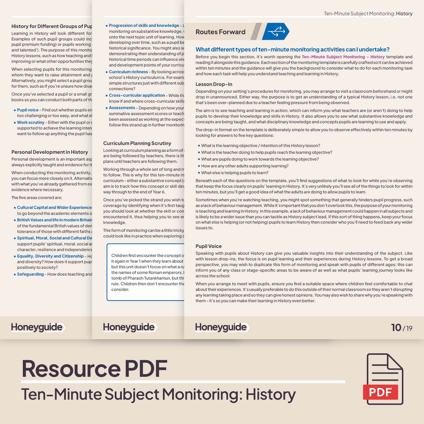Ten-Minute Subject Monitoring: Primary History