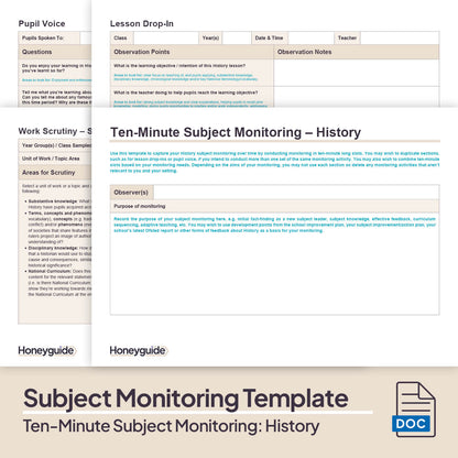 Ten-Minute Subject Monitoring: Primary History