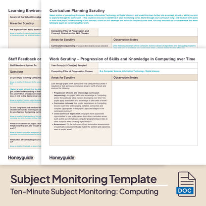 Ten-Minute Subject Monitoring: Primary Computing