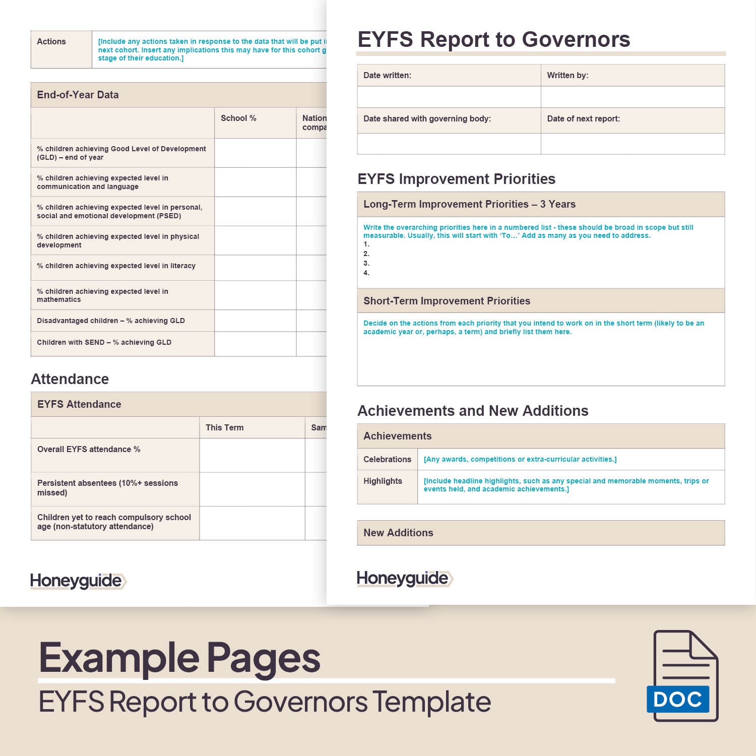 EYFS Report to Governors Template