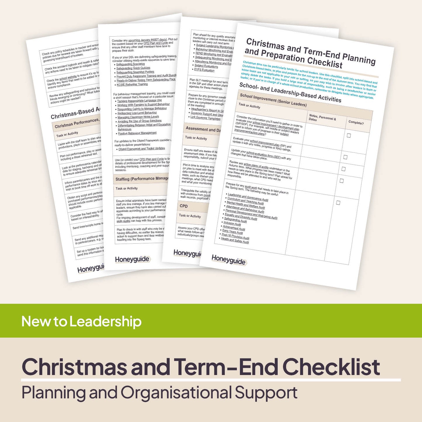 Christmas and Term End Planning and Preparation Checklist