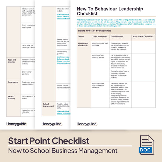Start Point: New To Behaviour Leadership